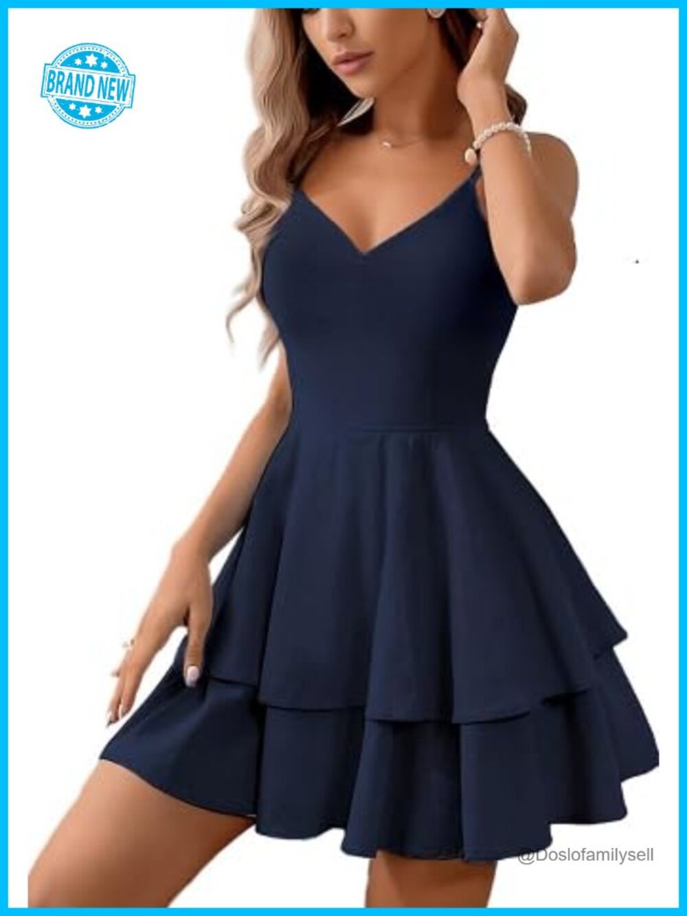 Women's Backless Halter Mini Dress Adjustable Bows V-Neck Party Homecoming